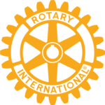 Rotary International yellow gear logo