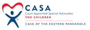 CASA of the Eastern Panhandle red and blue logo